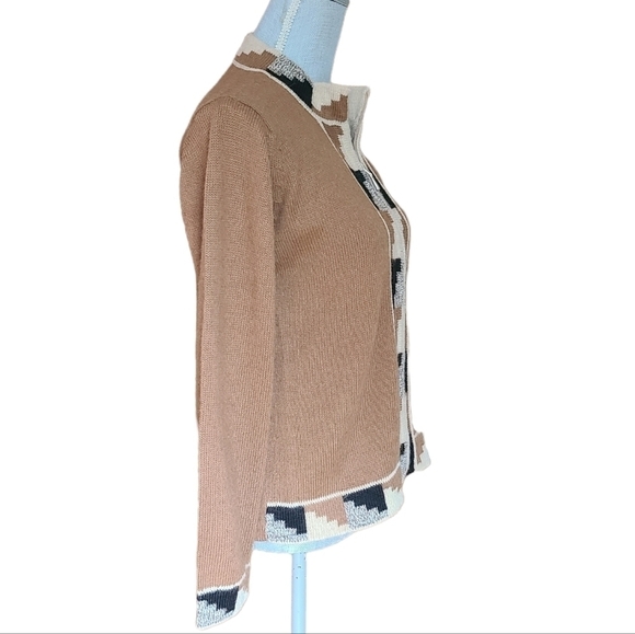 Handmade Equadorian Alpaca Cardigan Sweater - Picture 4 of 13